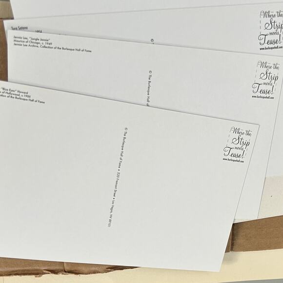 Four Black and White Pinup Postcards Modern Made - Picture 4 of 4